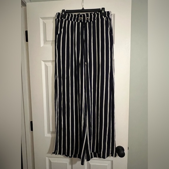 La Blanca Women’s Swim Pants in Navy and White Stripes - Picture 1 of 6